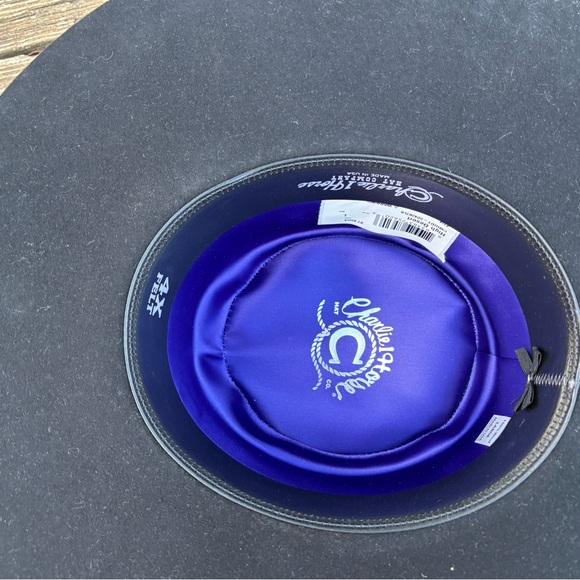 Charlie One Horse Black Hat with Silver Embellishments High Desert - Picture 10 of 11